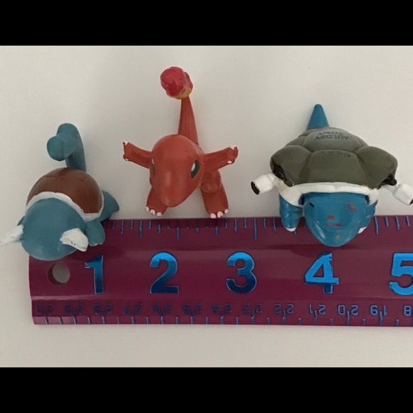 Pokemon Toys Figures Vintage Toy Figurines Mini Charmander Wartortle Bladtoise - Picture 10 of 15